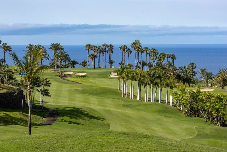 18th hole fairway Tenerife Womens Open 2025 Abama Resort