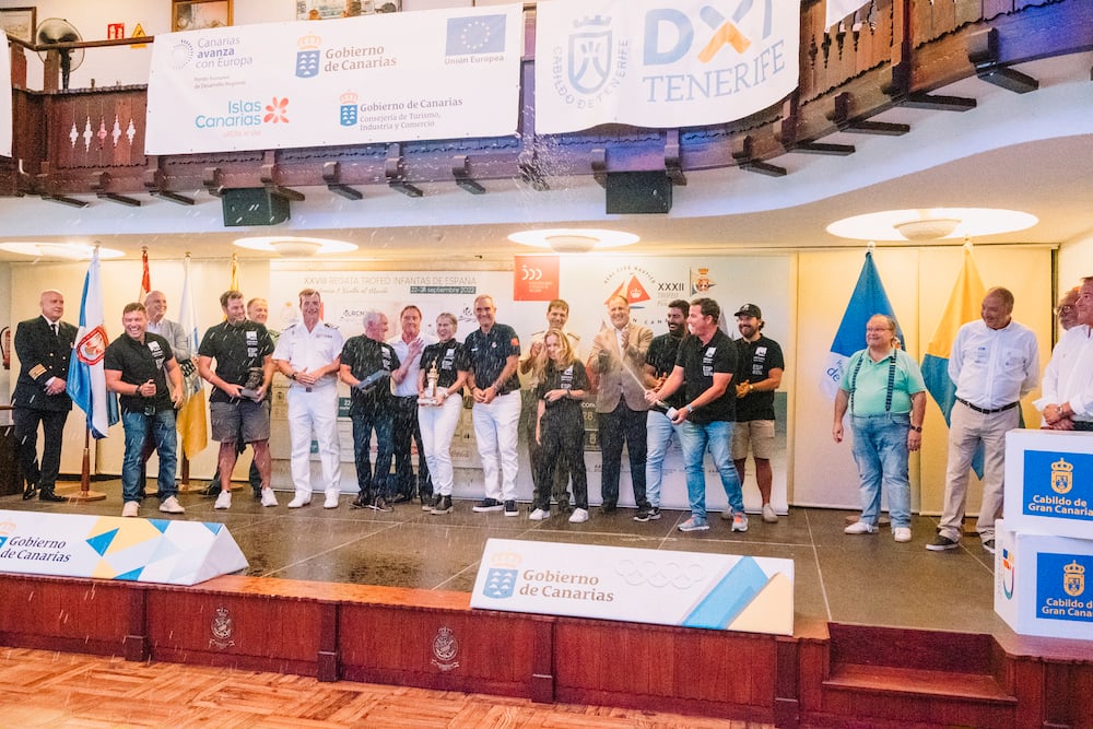 Abama awards ceremony Infantas de España Canary Islands regatta