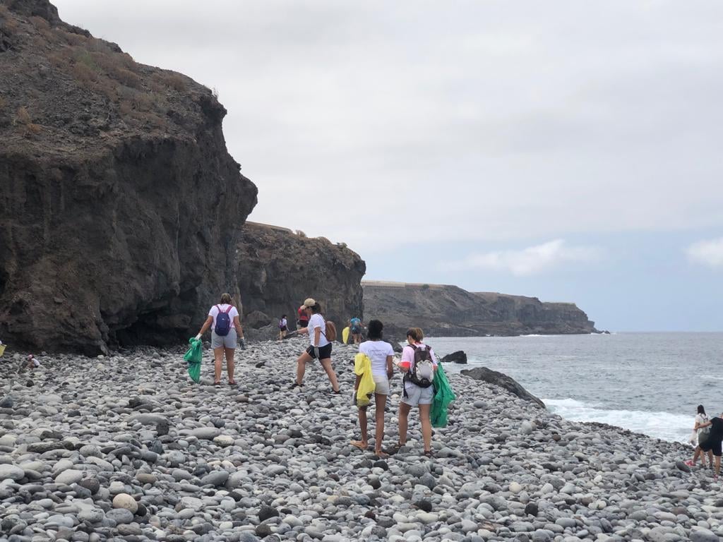 Playa San Juan beach cleanup Abama Green TEam