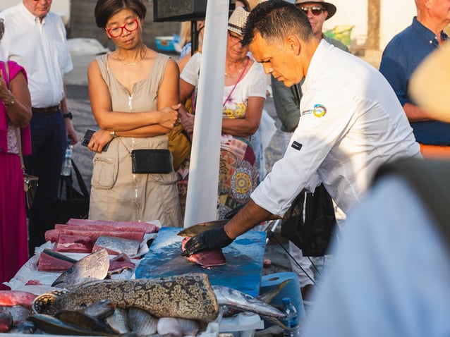 Juan Carlos Clemente, chef of the Muelle Viejo restaurant