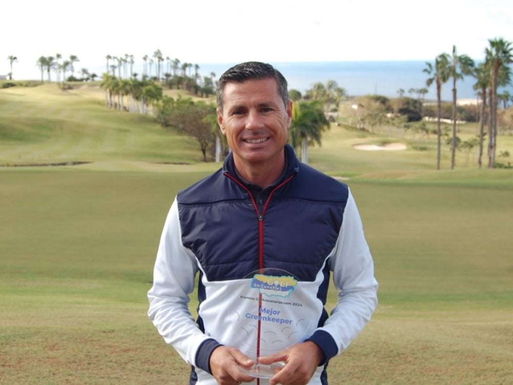 Mario Arzola of Abama Golf named best greenkeeper in the Canary Islands