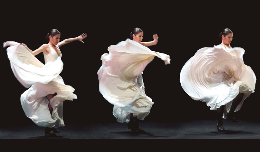 Sara Baras, una impresionante bailaora de flamenco español presente en Abama